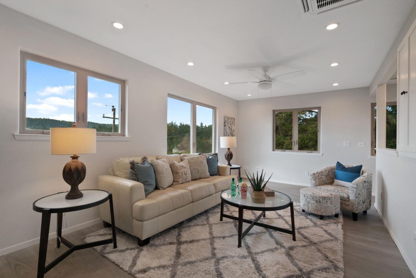 350 Sims Road Santa Cruz, CA 95060 - Photo 28 of 40 a living room with furniture and a large window