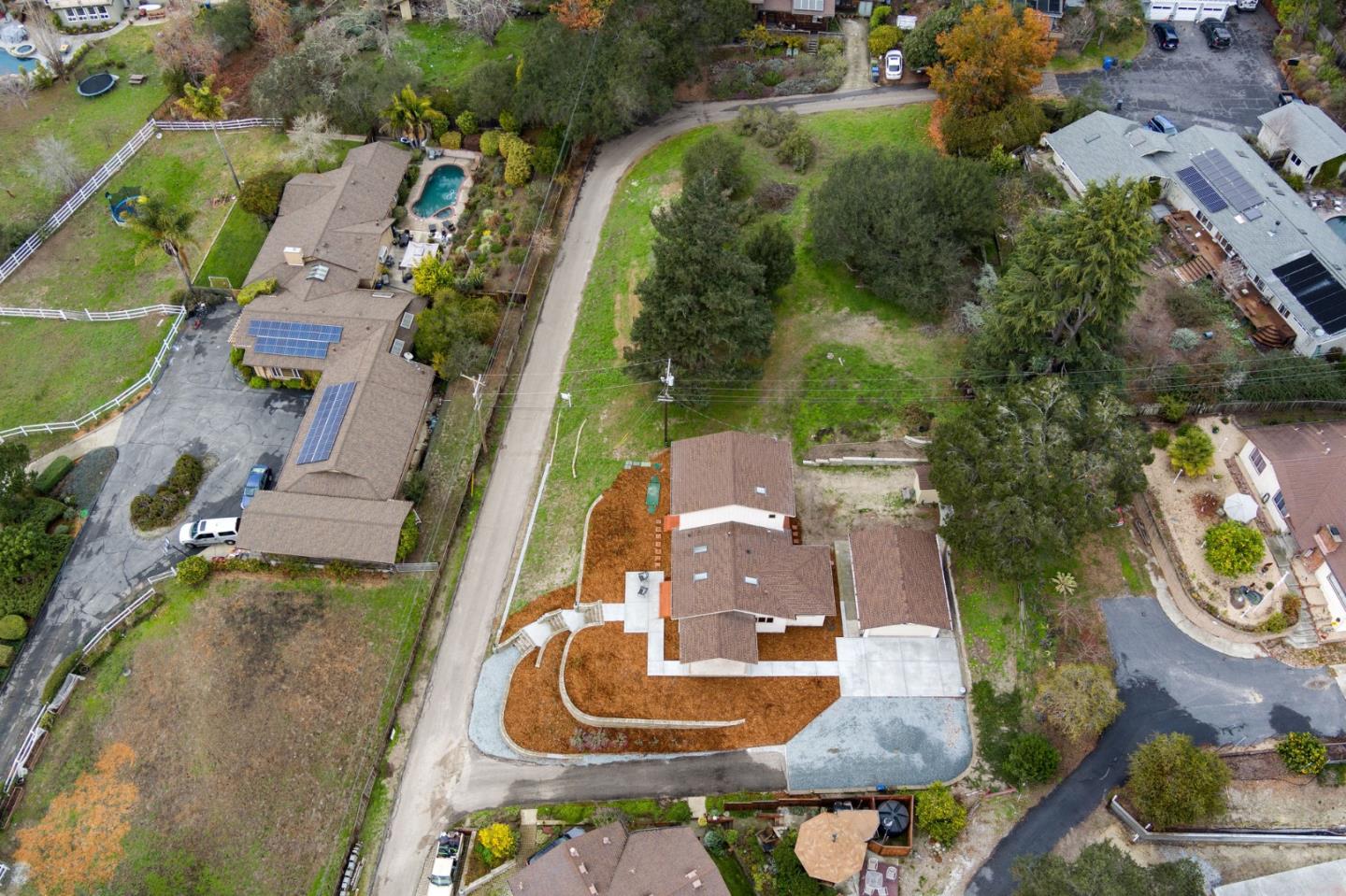 350 Sims Road Santa Cruz, CA 95060 - Photo 32 of 40 an aerial view of residential houses with outdoor space