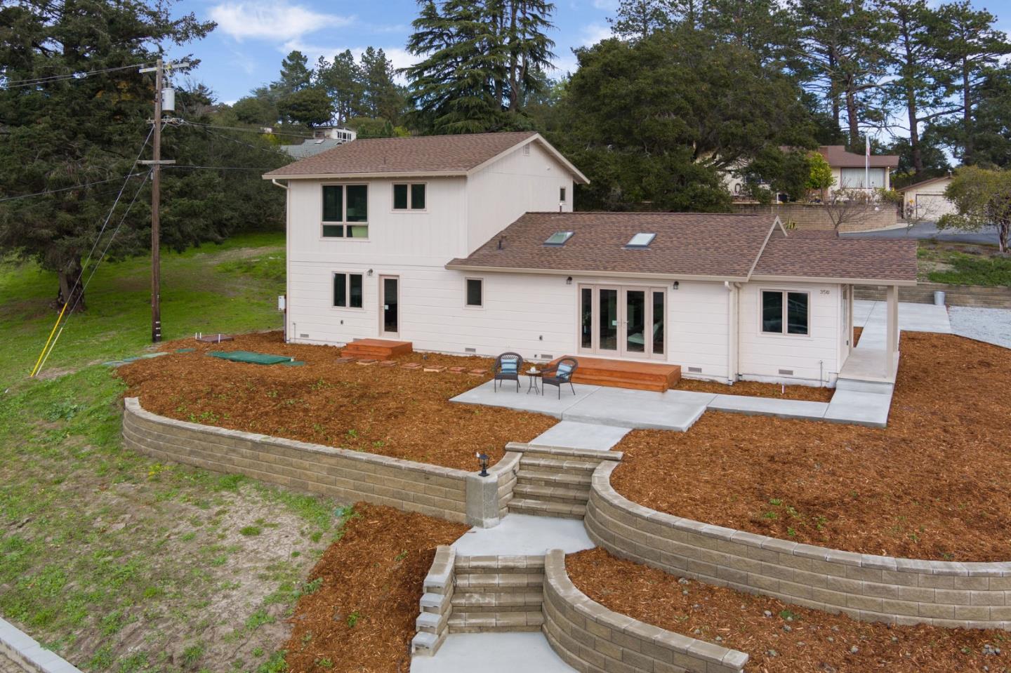 350 Sims Road Santa Cruz, CA 95060 - Photo 35 of 40 a view of a house with backyard and porch