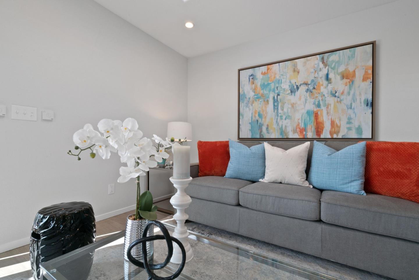 350 Sims Road Santa Cruz, CA 95060 - Photo 8 of 40 a living room with furniture flowerpot and a potted plant