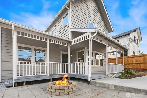 a front view of a house with a porch