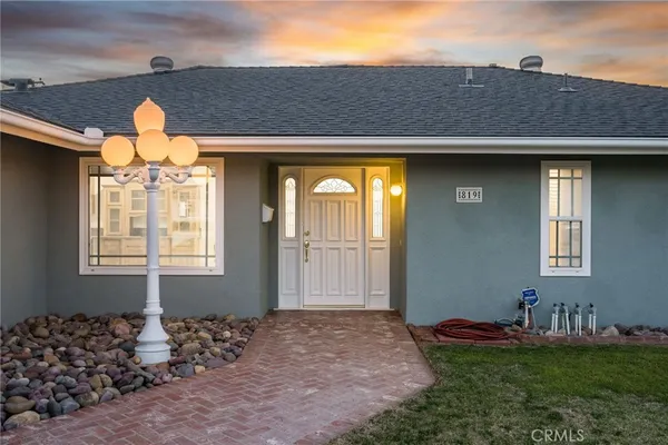 a front view of a house