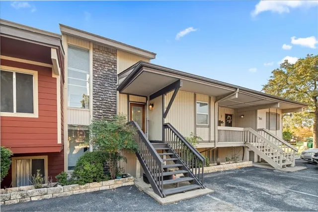 a front view of a house with windows