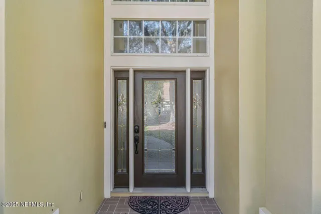 a view of a entryway door