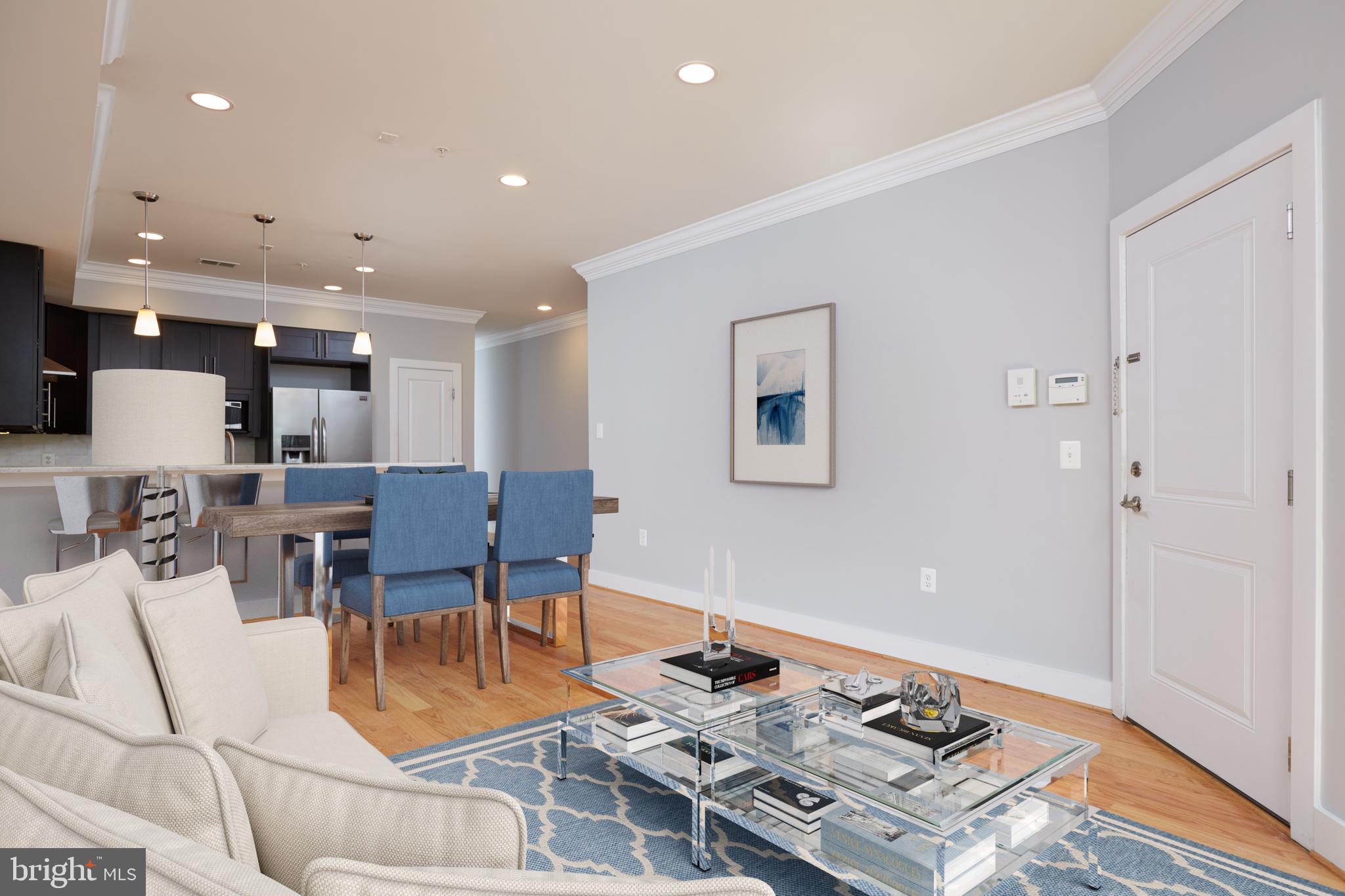 2514 17th Street Northwest, Unit 2 Washington, DC 20009 - Photo 2 of 31 Living / Dining Rooms (Staged)