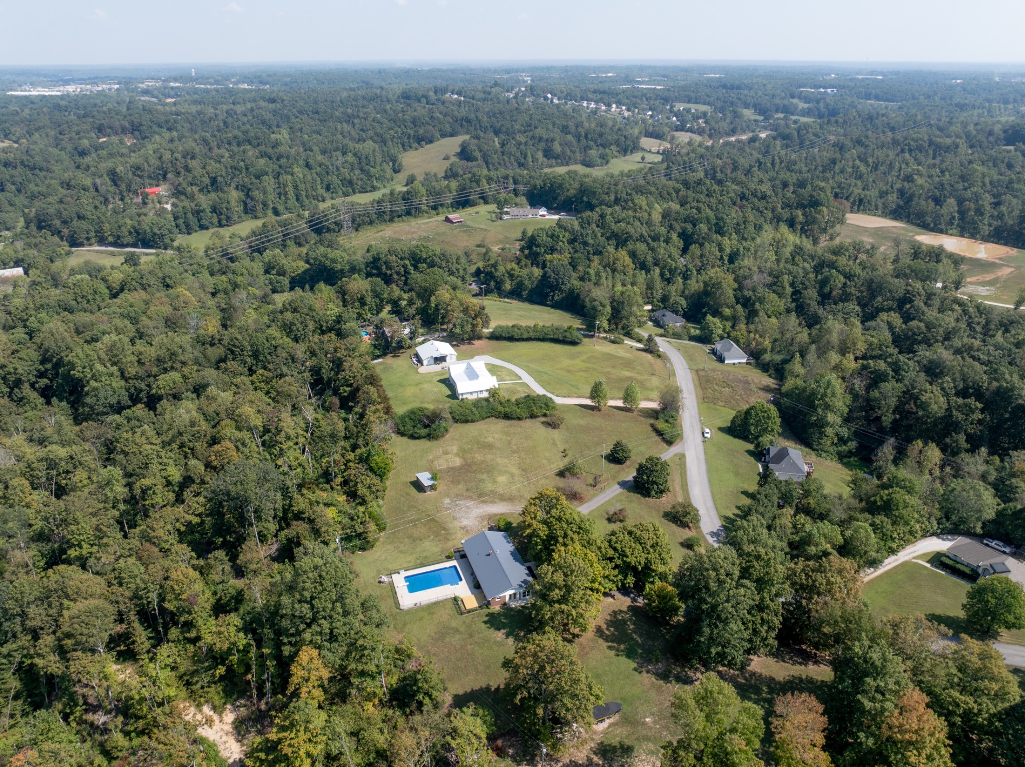 1380 Cowan Road Dickson, TN 37055 - Photo 55 of 61 an aerial view of a house with a yard