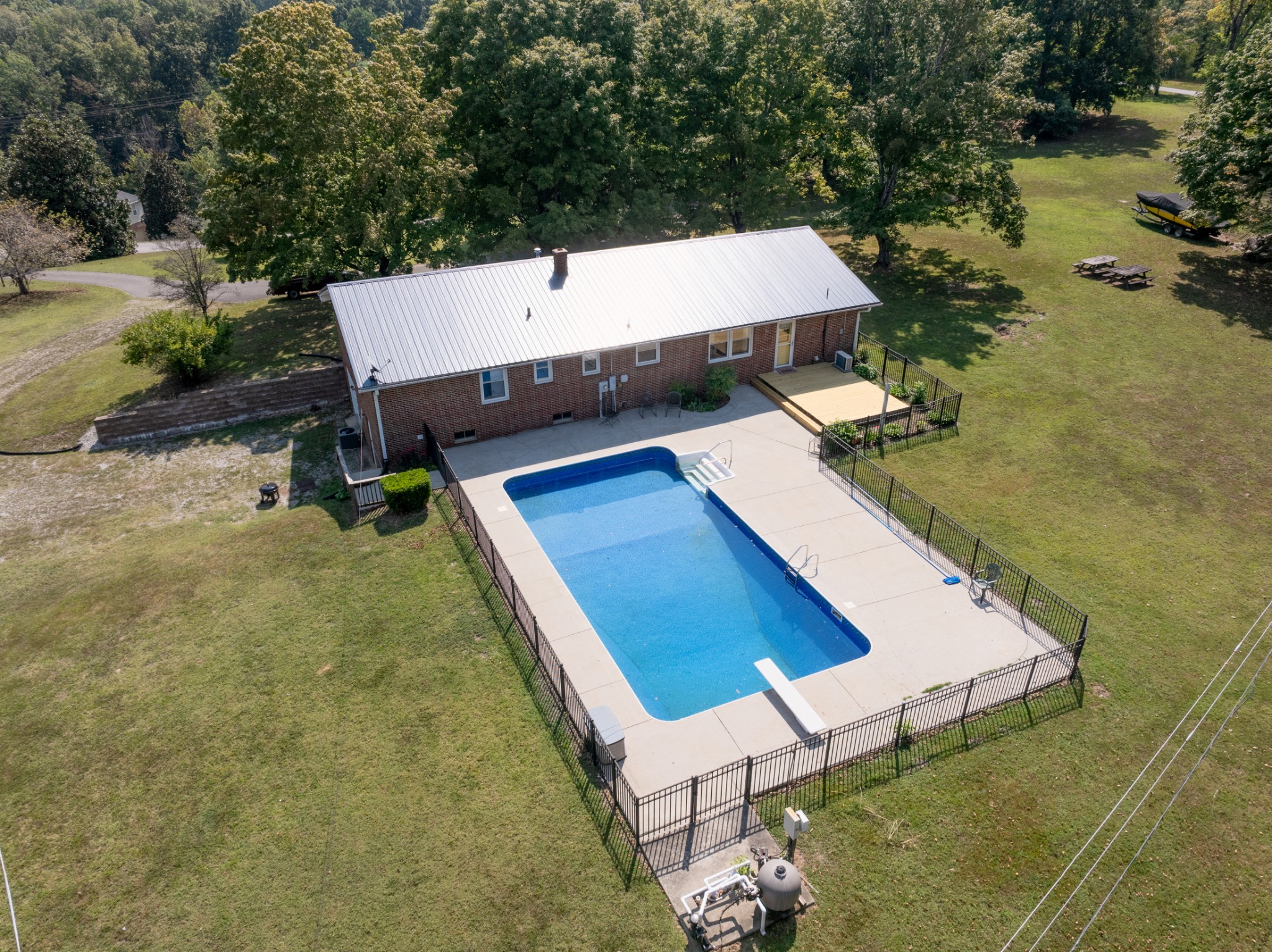 1380 Cowan Road Dickson, TN 37055 - Photo 61 of 61 an aerial view of a house with swimming pool and ocean view
