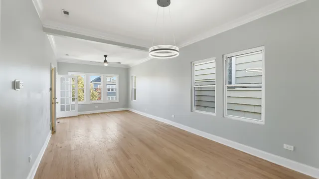 a view of an empty room