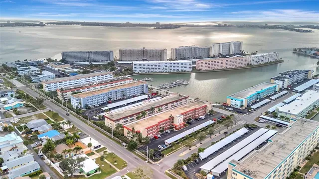 a view of a lake with a ocean view