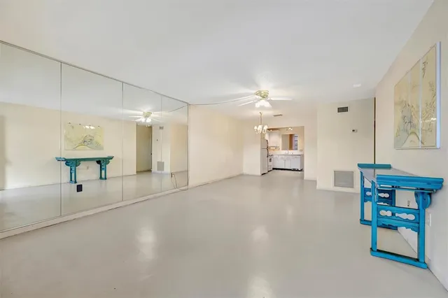 a view of an empty room