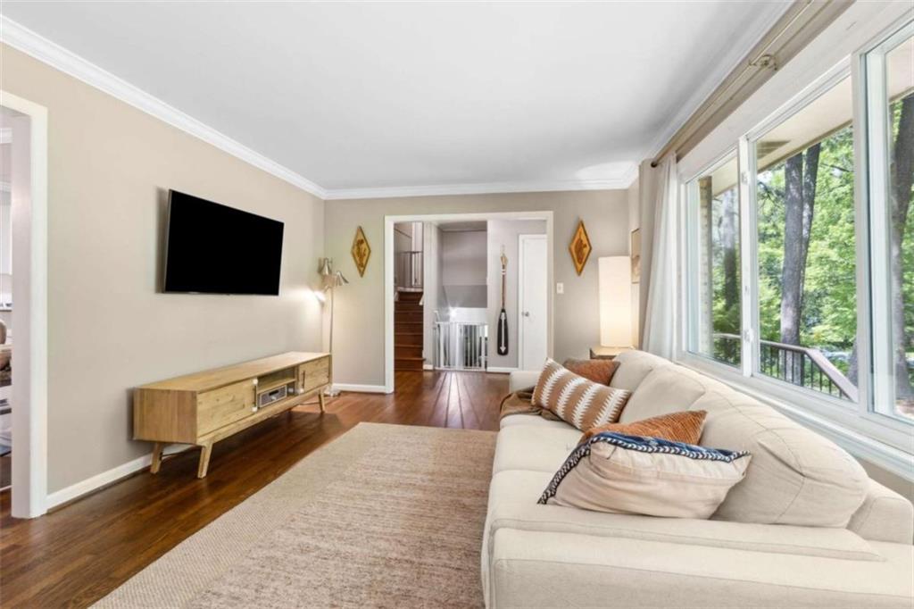 3362 Northbrook Drive Atlanta, GA 30340 - Photo 12 of 55 a living room with furniture and a flat screen tv