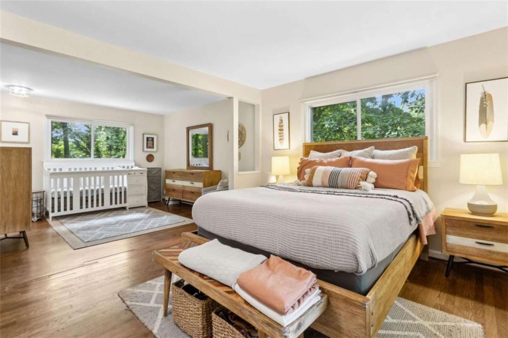 3362 Northbrook Drive Atlanta, GA 30340 - Photo 37 of 55 a bedroom with a bed window and a rug