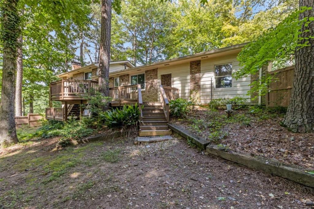 3362 Northbrook Drive Atlanta, GA 30340 - Photo 53 of 55 a front view of a house with garden