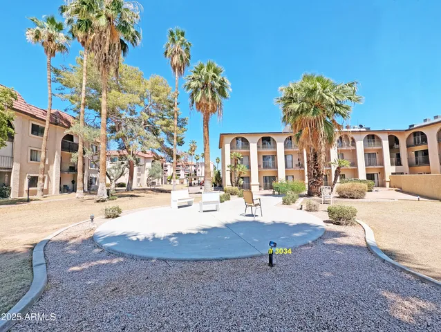 a view of a building with outdoor space