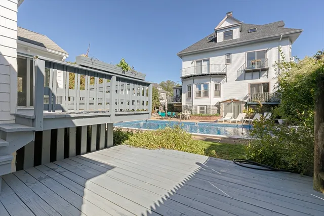 a view of roof deck with patio
