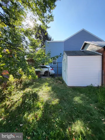 an outdoor space with garden view