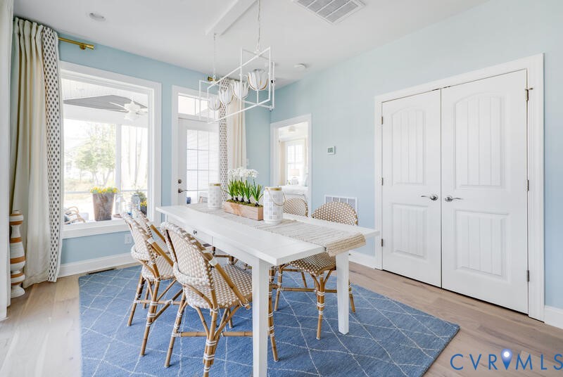 16007 Maclear Drive Midlothian, VA 23112 - Photo 6 of 20 a view of a dining room with furniture window and wooden floor
