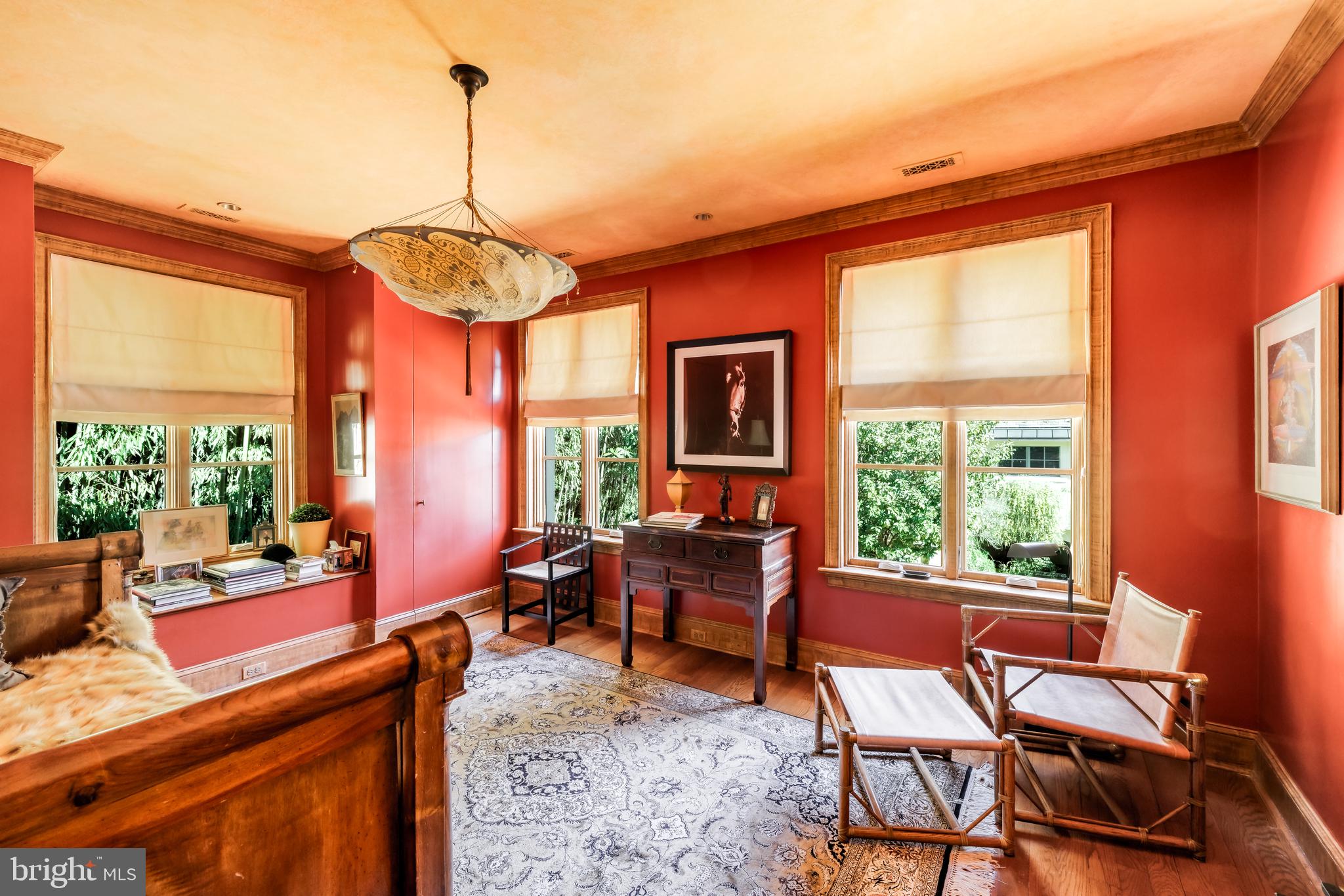 2740 Chain Bridge Road Northwest Washington, DC 20016 - Photo 34 of 50 a living room with furniture a rug and a large window