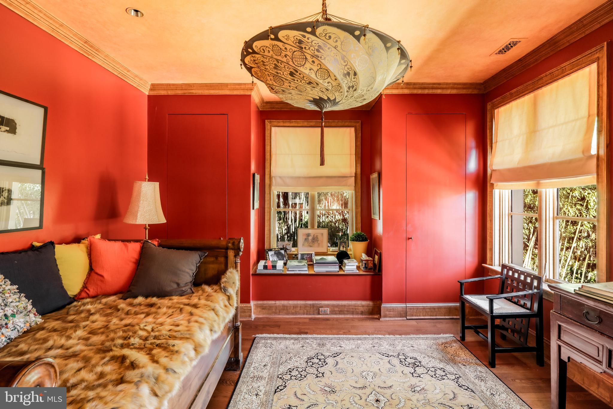 2740 Chain Bridge Road Northwest Washington, DC 20016 - Photo 35 of 50 a bedroom with furniture and a window