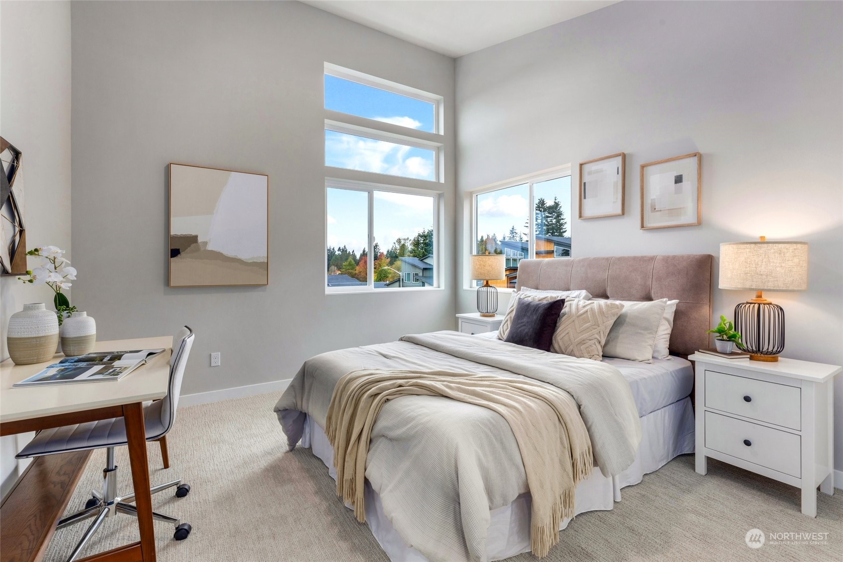 10053 Northeast 196th Place Bothell, WA 98011 - Photo 29 of 40 a bedroom with a bed and a window