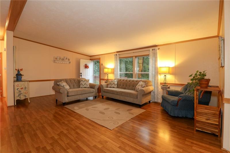 120 Goldscheitter Road Sarver, PA 16055 - Photo 5 of 20 THE LIVING ROOM IS LARGE AND OPEN AND CAN BE ARRANGED TO MAKE IT MEET ANYONE'S NEEDS.