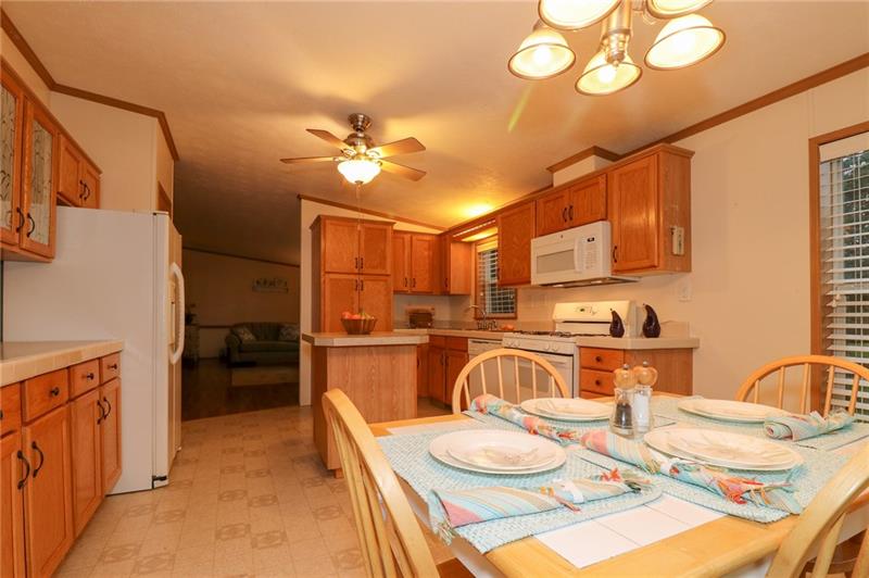 120 Goldscheitter Road Sarver, PA 16055 - Photo 8 of 20 THE VIEW OF THE KITCHEN WHEN YOU ENTER FROM THE DECK/MUDROOM/LAUNDRY ROOM.