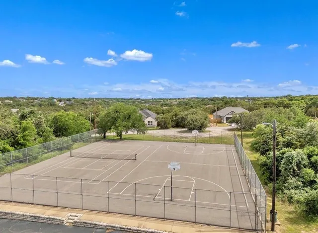 a view of an outdoor space and mountain view