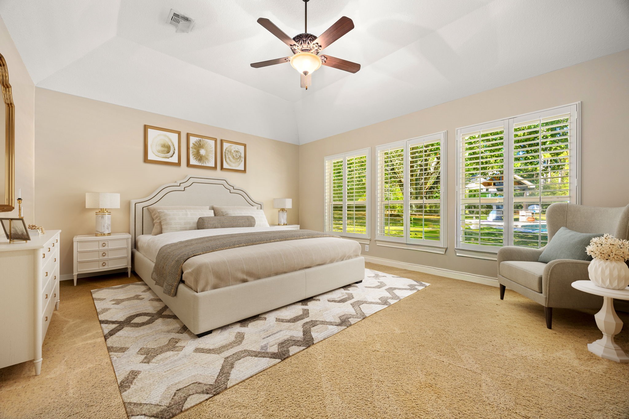 13506 Stagecoach Road Magnolia, TX 77355 - Photo 14 of 37 a bedroom with a bed and a large window