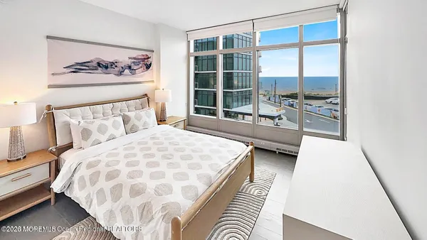 a view of a city with tall buildings