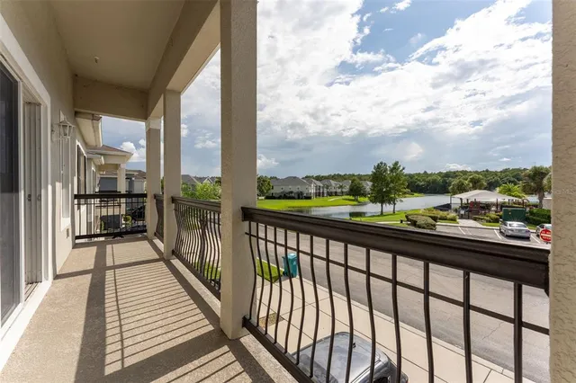 a city view from balcony