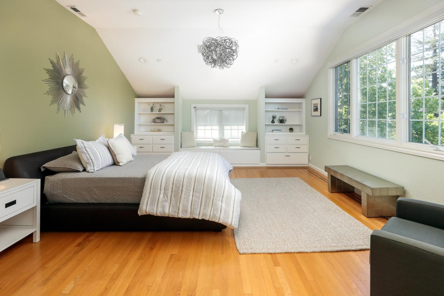 1314 Cloud Avenue Menlo Park, CA 94025 - Photo 15 of 31 a bedroom with a bed and a couch