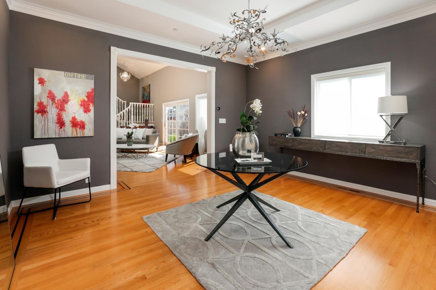 1314 Cloud Avenue Menlo Park, CA 94025 - Photo 4 of 31 a living room with dining room and pool table