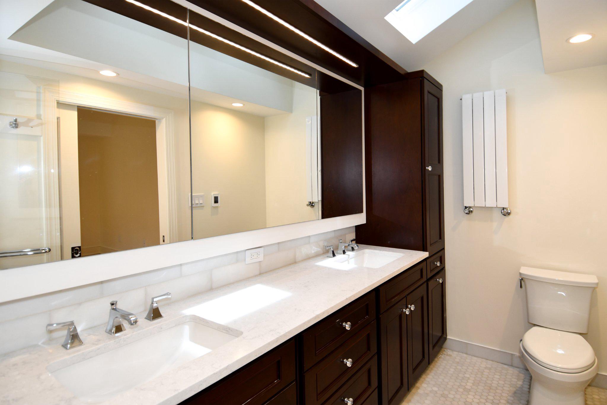 2608 Fordham Road Alexandria, VA 22302 - Photo 25 of 46 Sleek modern bathroom with natural light.