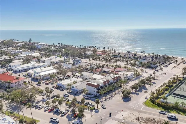 an aerial view of a city