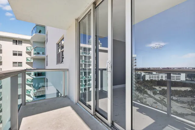 a view of an entryway with a door