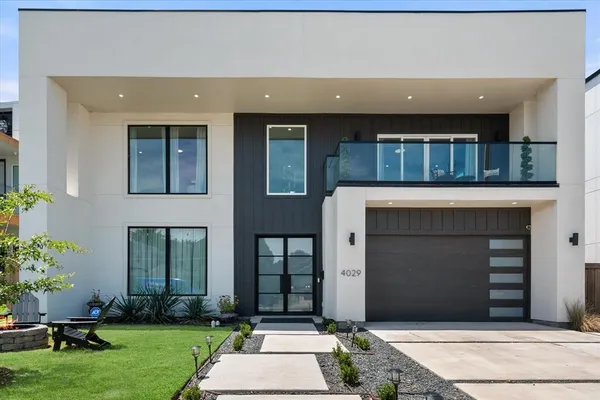 a front view of a house