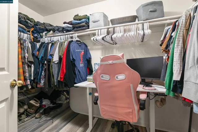 a view of walk in closet