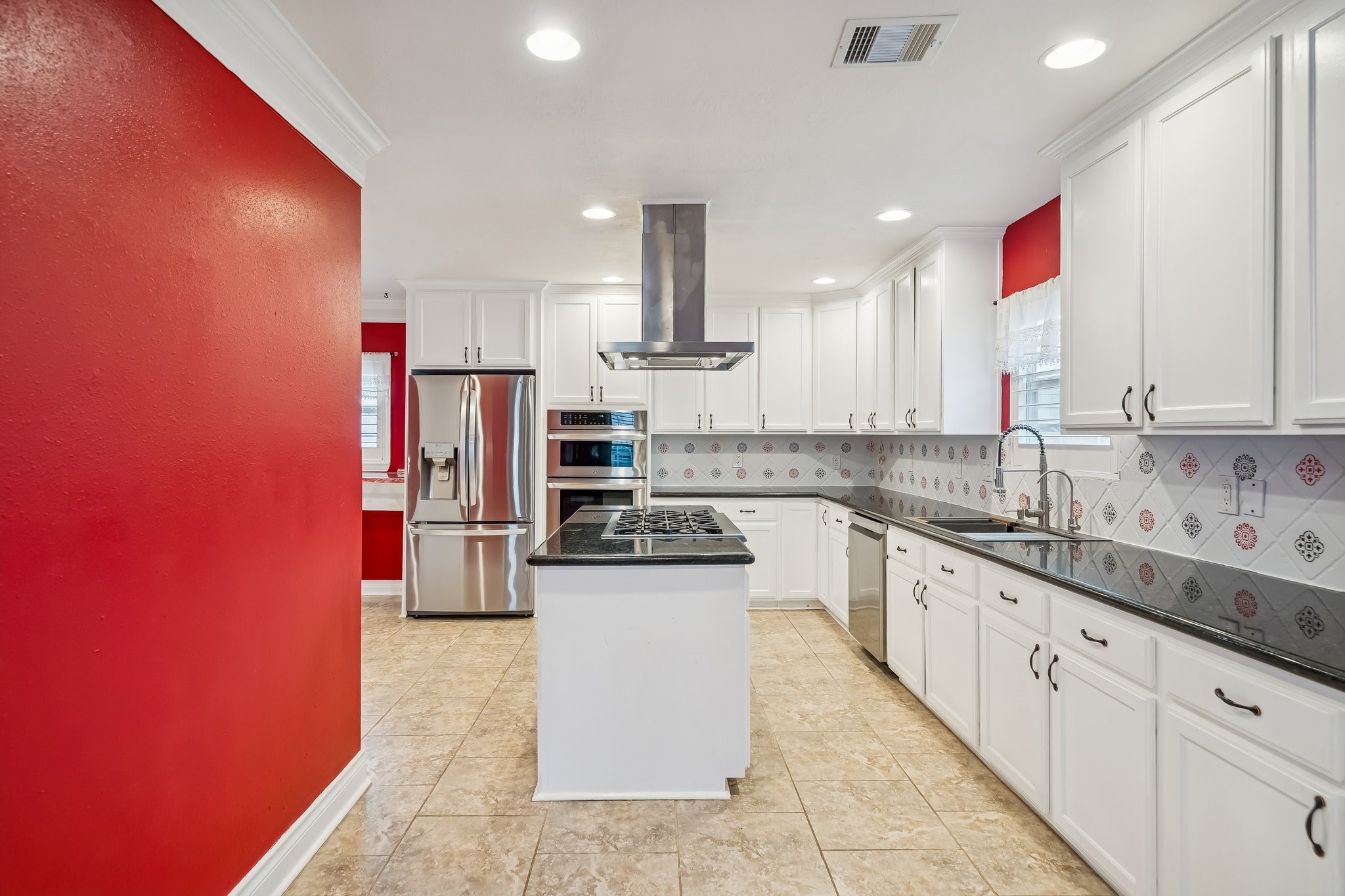 5309 Palmer Street Houston, TX 77004 - Photo 24 of 42 a kitchen with stainless steel appliances granite countertop a sink and cabinets