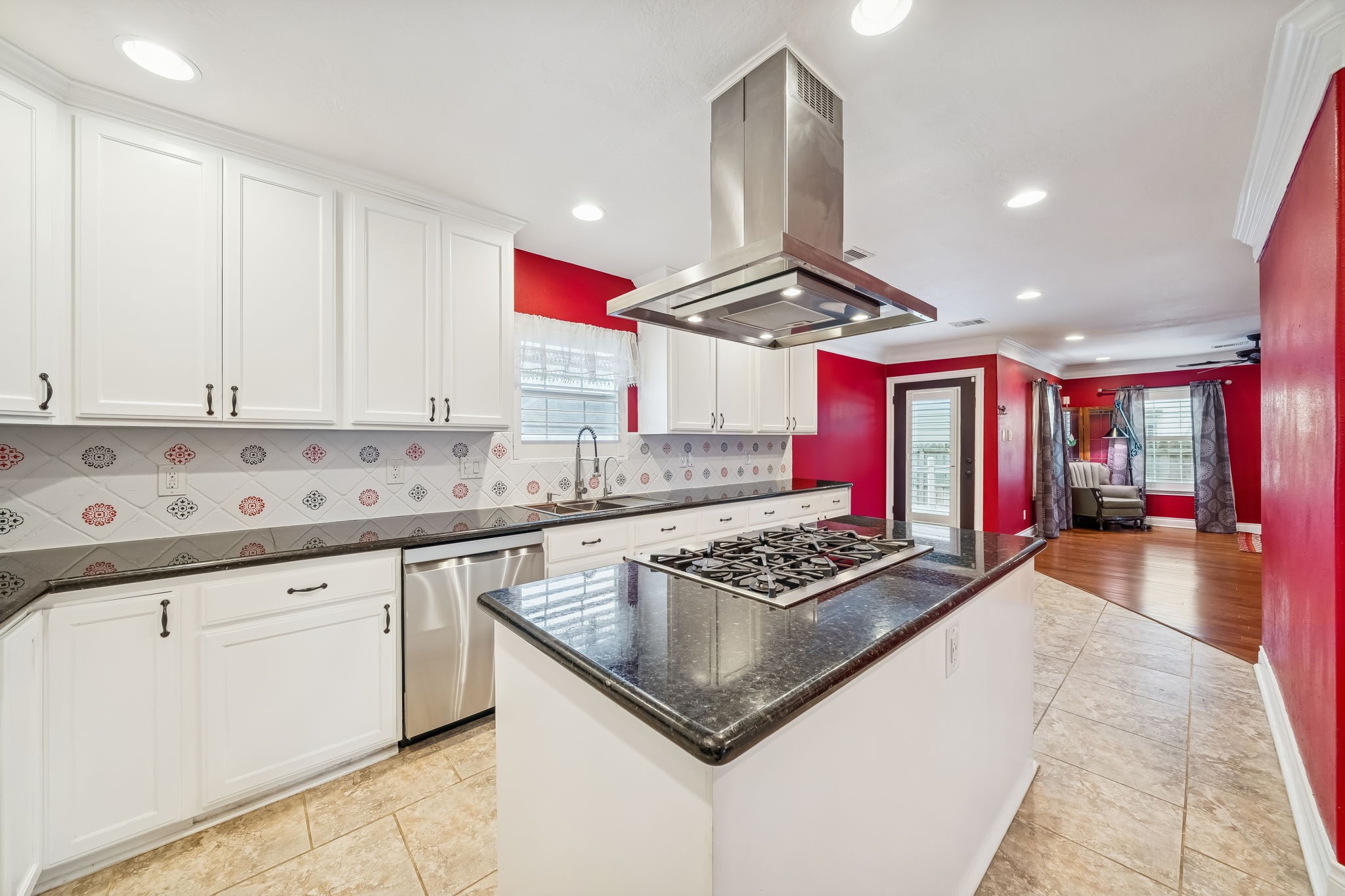5309 Palmer Street Houston, TX 77004 - Photo 3 of 42 a kitchen with stainless steel appliances granite countertop a stove sink and cabinets