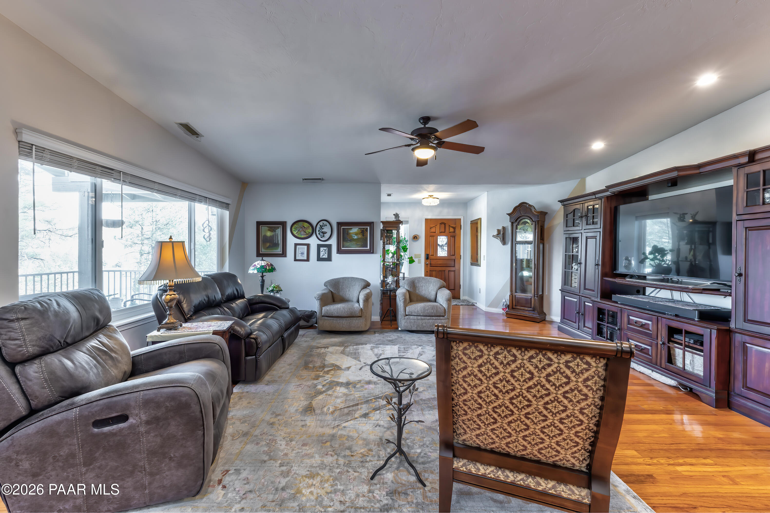 2405 North Williamson Valley Road Prescott, AZ 86305 - Photo 23 of 79 a living room with furniture kitchen view and a window