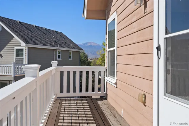 a view of a house with a deck