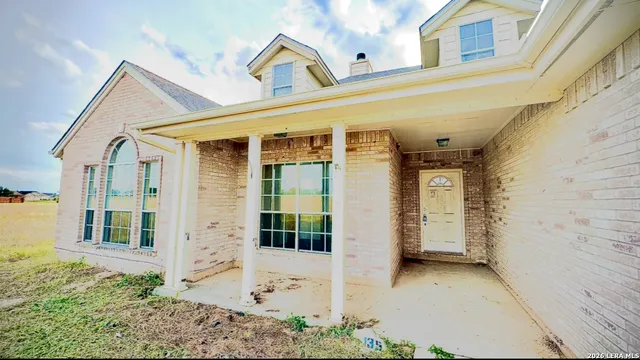 a view of a house with a outdoor space