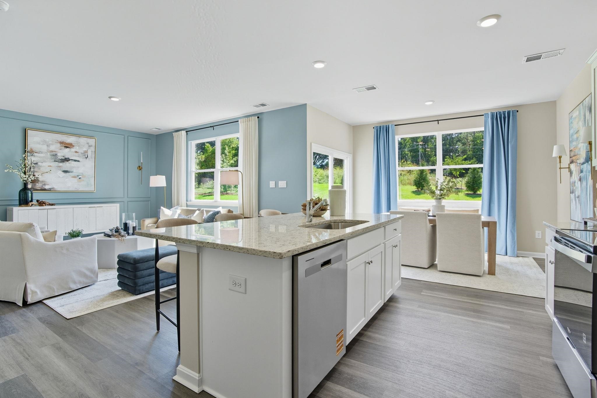113 Meadow Ridge Way Staunton, VA 24401 - Photo 4 of 30 a large kitchen with kitchen island granite countertop a large counter top and sink