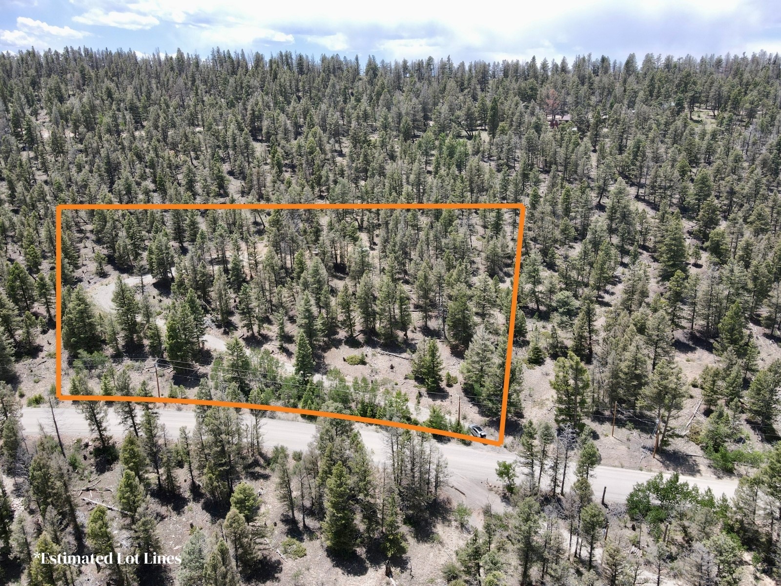 1445 Redhill Road Fairplay, CO 80440 - Photo 8 of 31 Aerial view of property's location with property boundaries highlighted