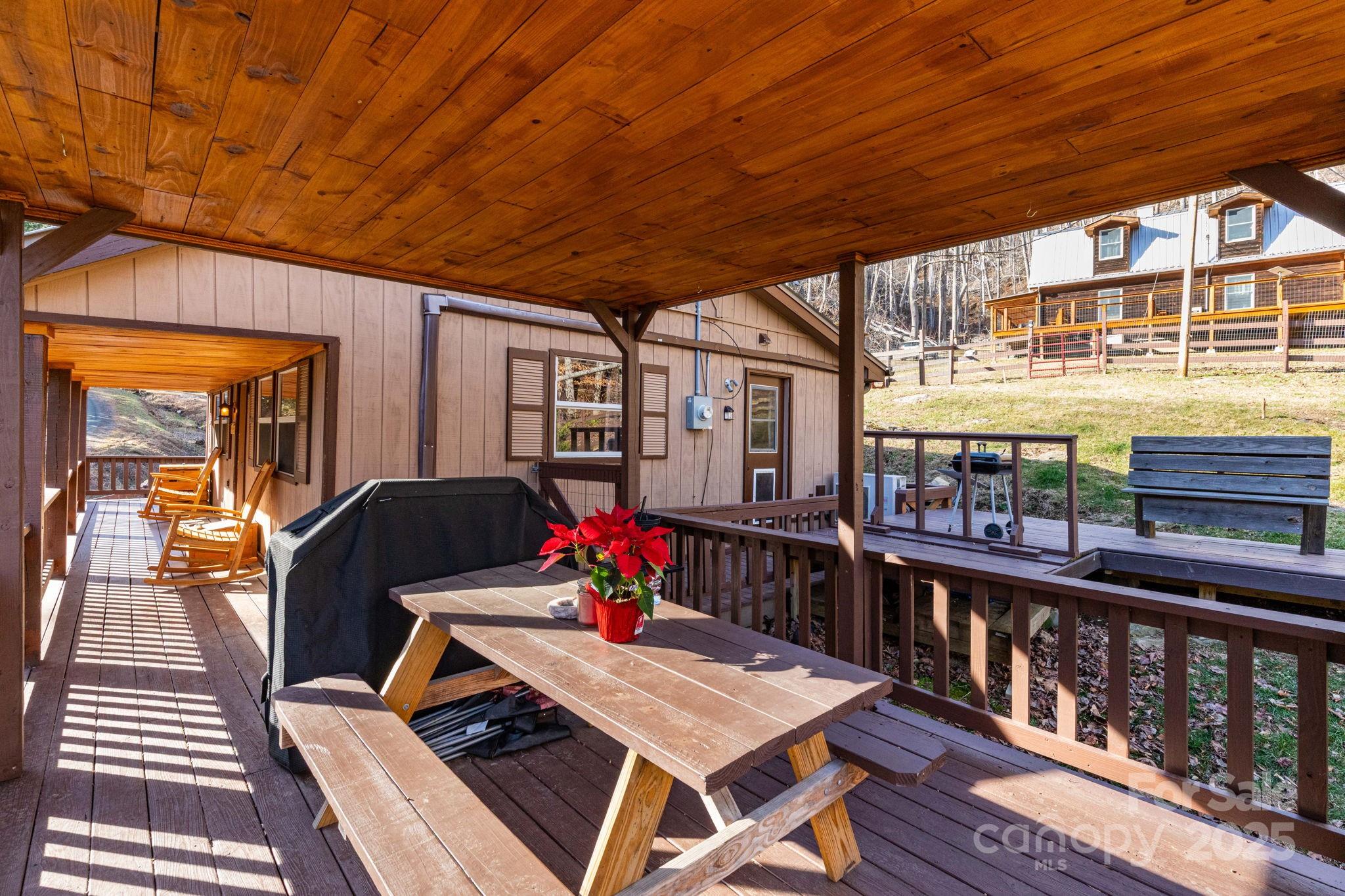 1010 Melton Branch Road Bakersville, NC 28705 - Photo 31 of 43 a outdoor dining space with furniture