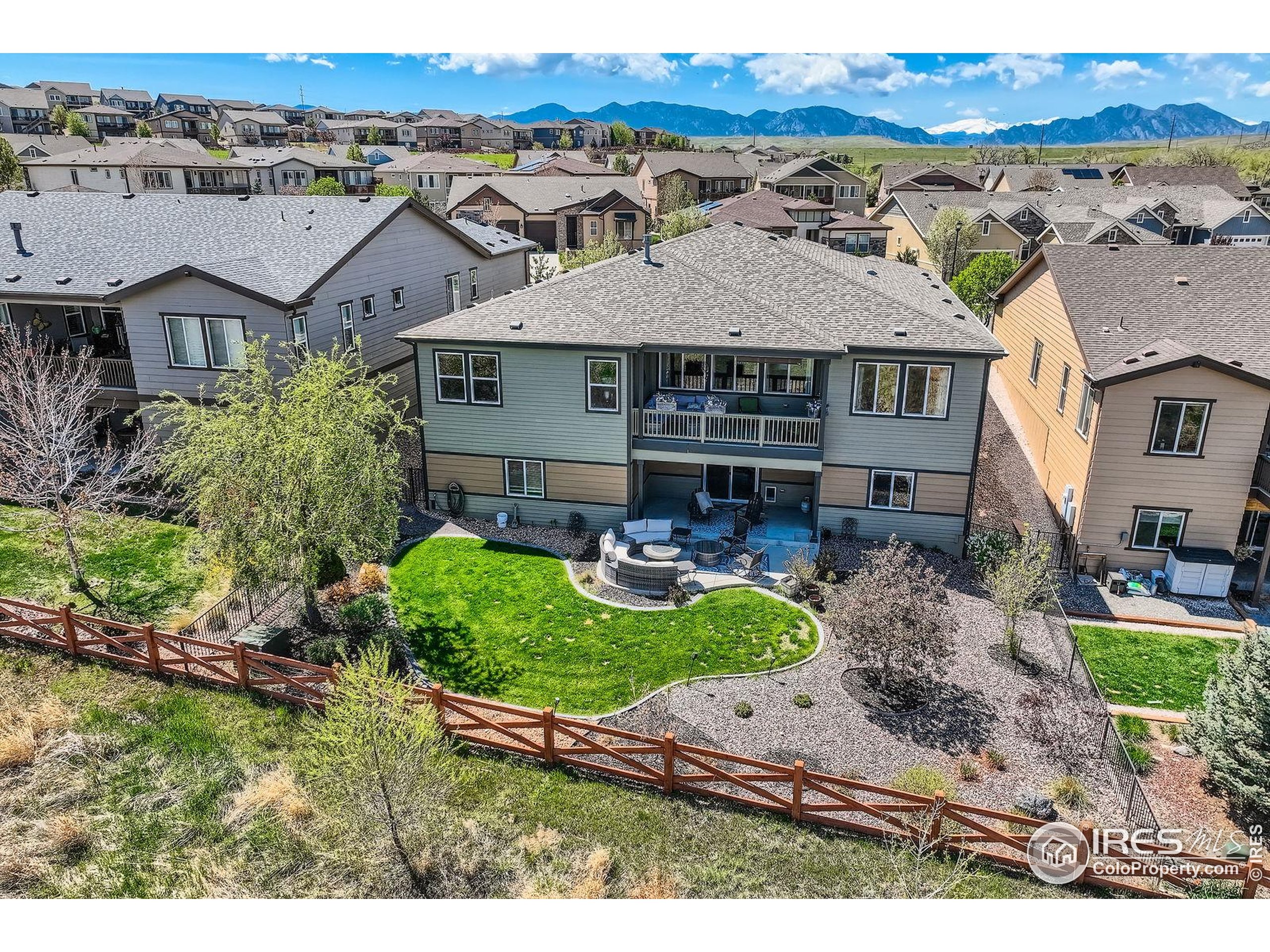 10834 Graphite Street Broomfield, CO 80021 - Photo 31 of 34 an aerial view of a house with garden