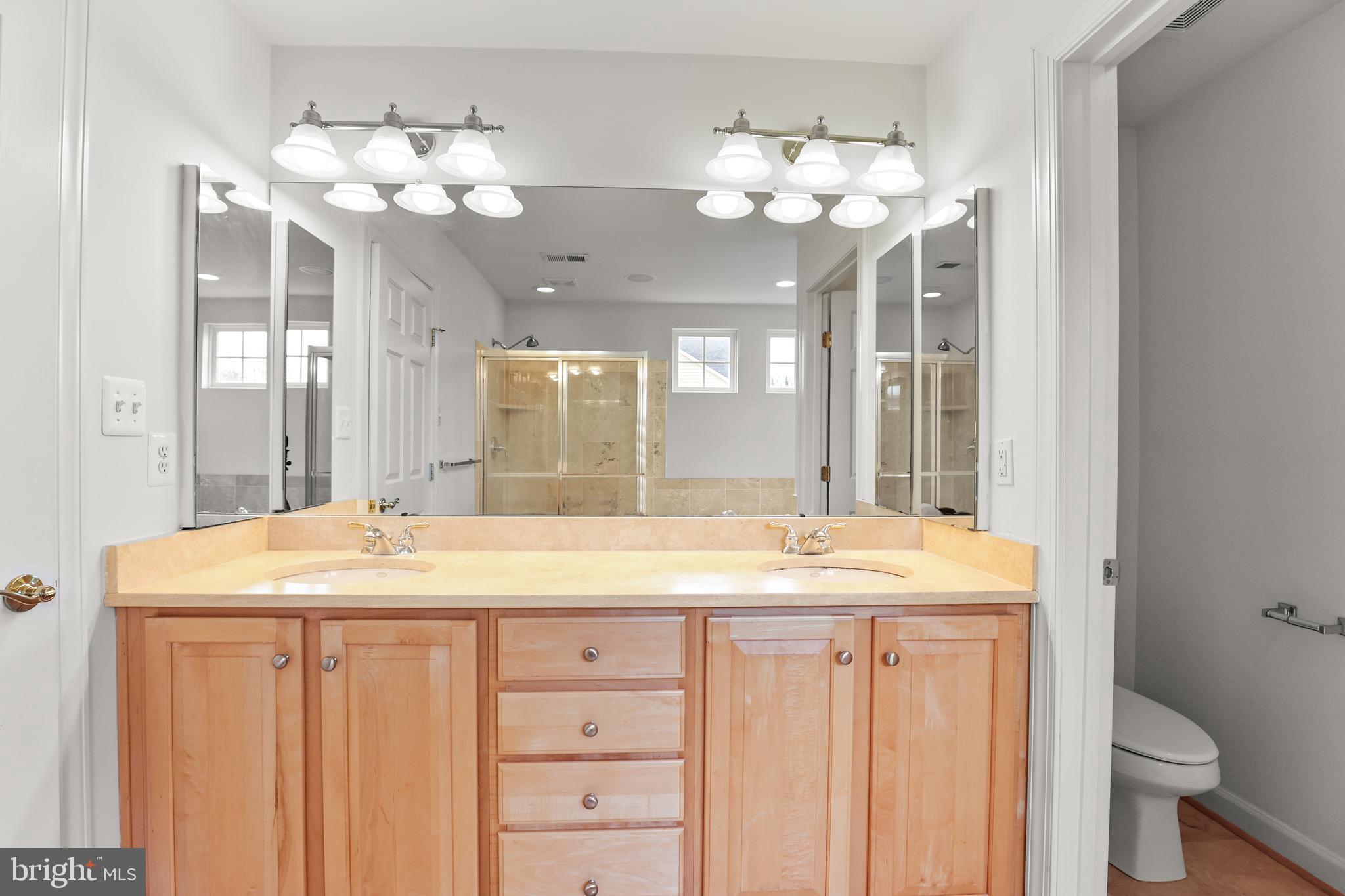 28 Fawn Hill Road Hanover, PA 17331 - Photo 40 of 69 a bathroom with a granite countertop sink a toilet and a mirror