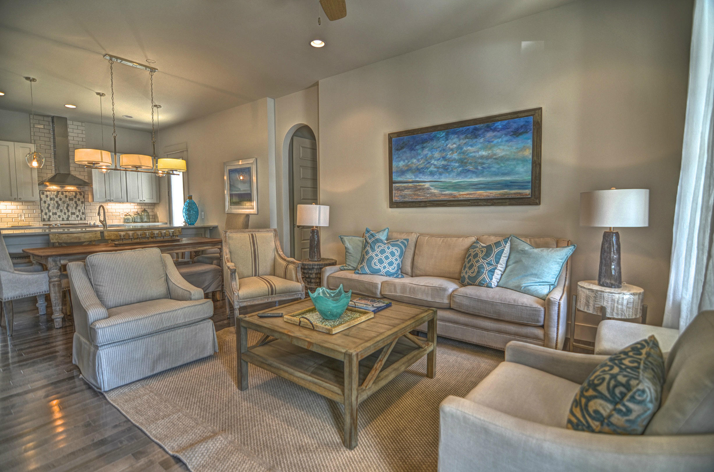 115 West Cobia Run Seacrest, FL 32461 - Photo 3 of 26 a living room with furniture and a large mirror