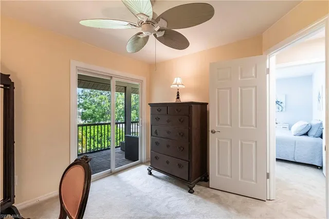 a balcony with chairs