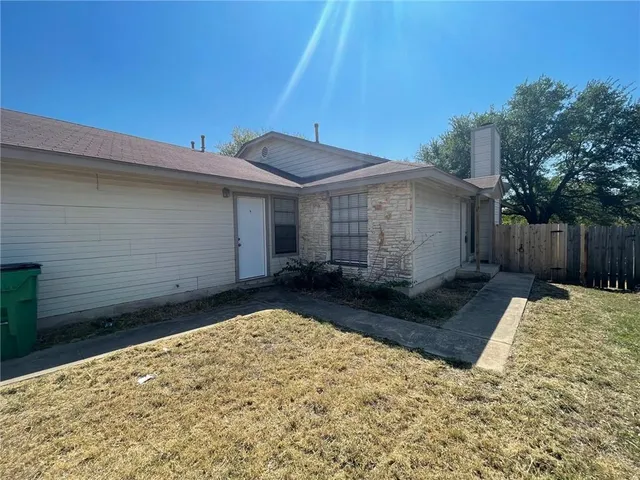 a backyard of a house